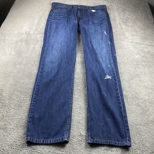 Levis 514 Straight Jeans Mens 36x34 Blue Medium Wash Low Rise 100% Cotton